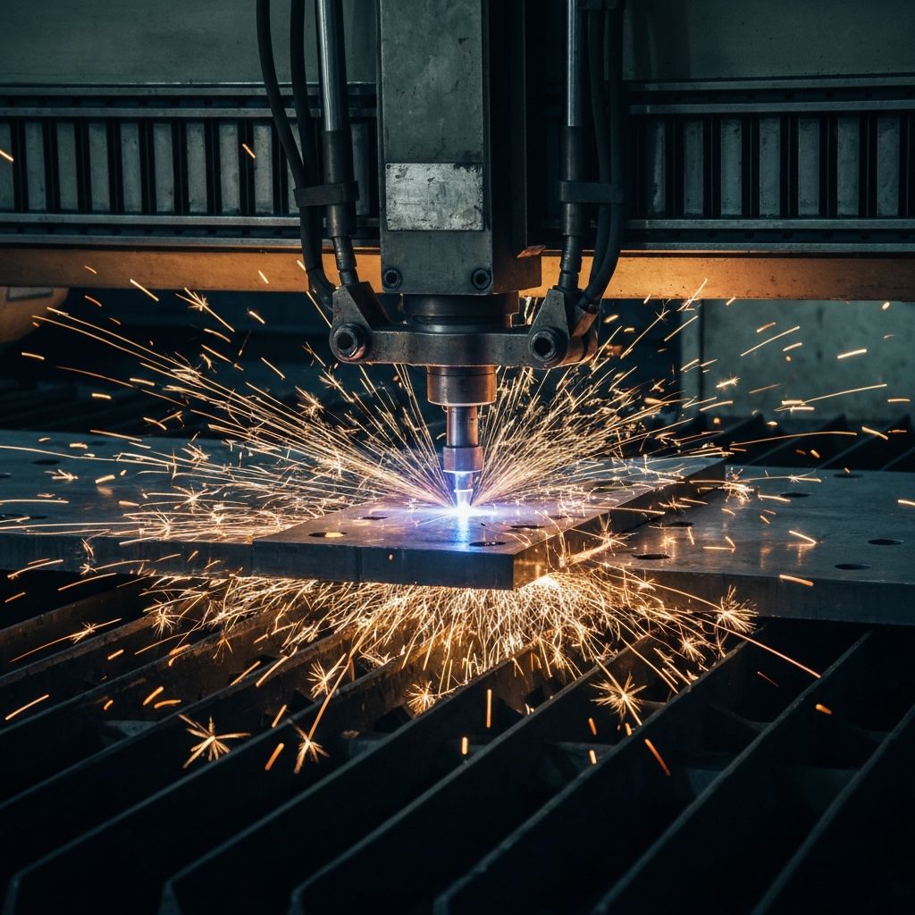 CNC cutting steel plate